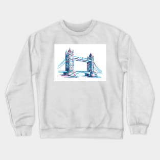 Tower Bridge London Illustration Crewneck Sweatshirt